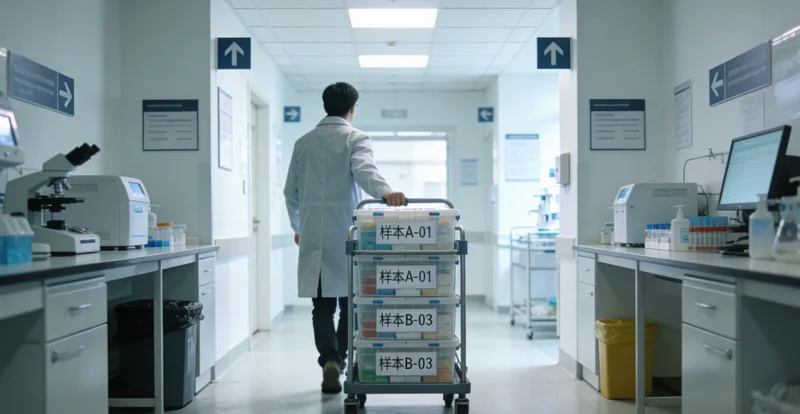 威海母亲与女儿海边散步健康生活