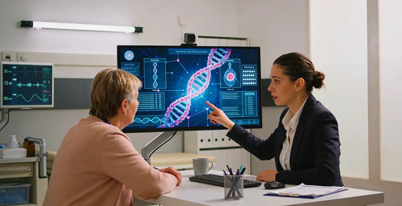 奎屯医生向患者解读肾癌基因检测