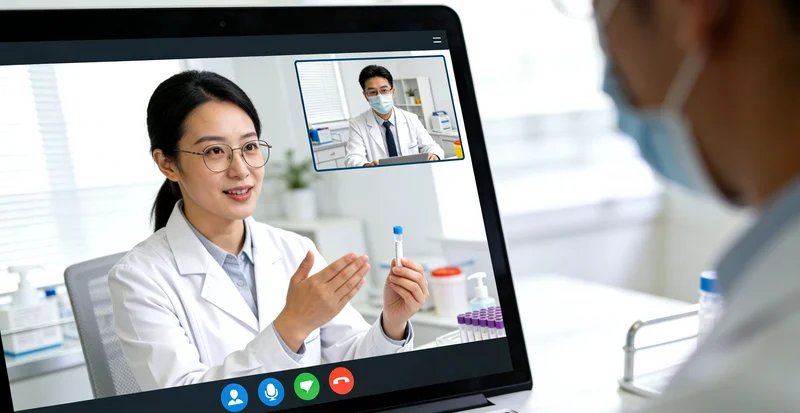 兴化家庭进行遗传健康咨询场景