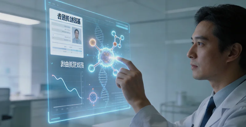 大庆医生在诊室向患者解读基因检