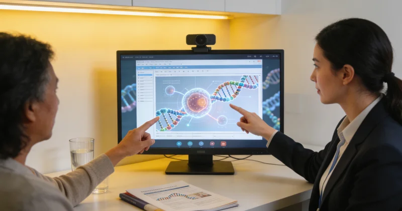 宁乡女性与遗传咨询师进行面对面