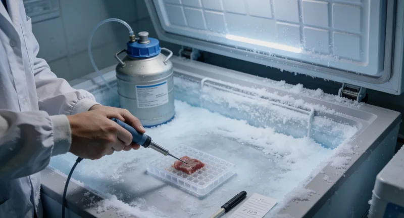 会理女快递员查看基因检测报告与