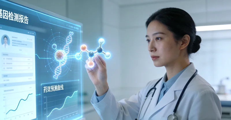 邹平医生向患者解读肺癌基因检测