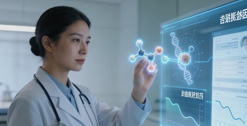 宜宾肺癌患者查看基因检测报告并