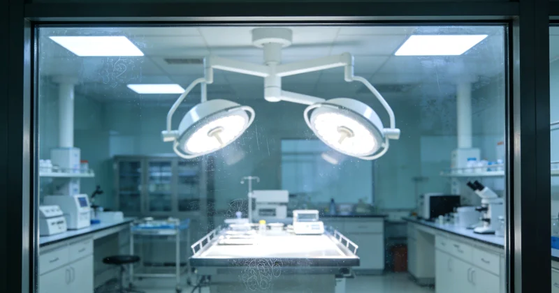 专业基因测序实验室内部工作场景