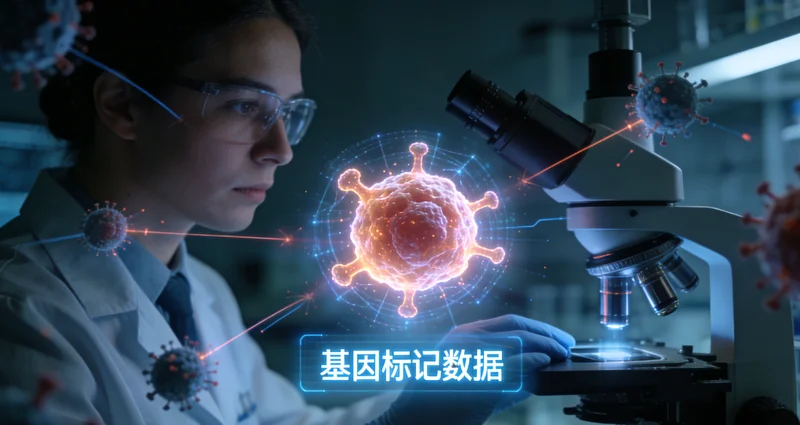 讷河胶质瘤基因检测病理切片示意