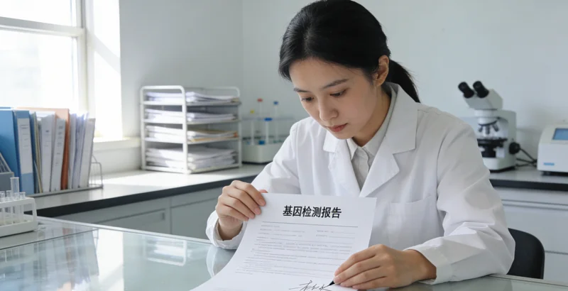 牡丹江基因检测报告解读示意图