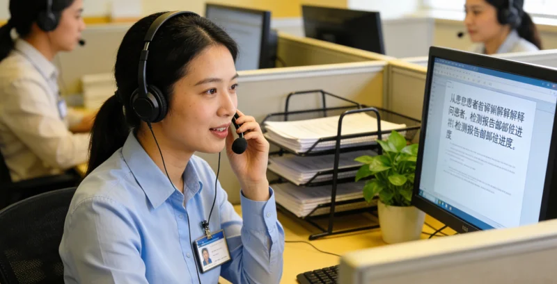 德州医生向患者详细解释基因检测