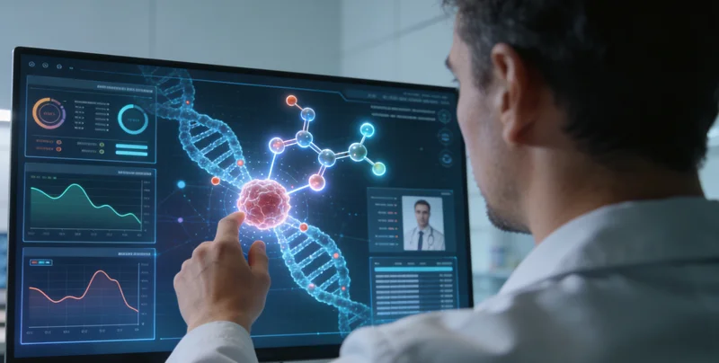 来宾患者家属查看基因检测报告