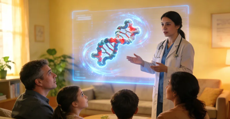 深圳家庭共同听取基因报告解读