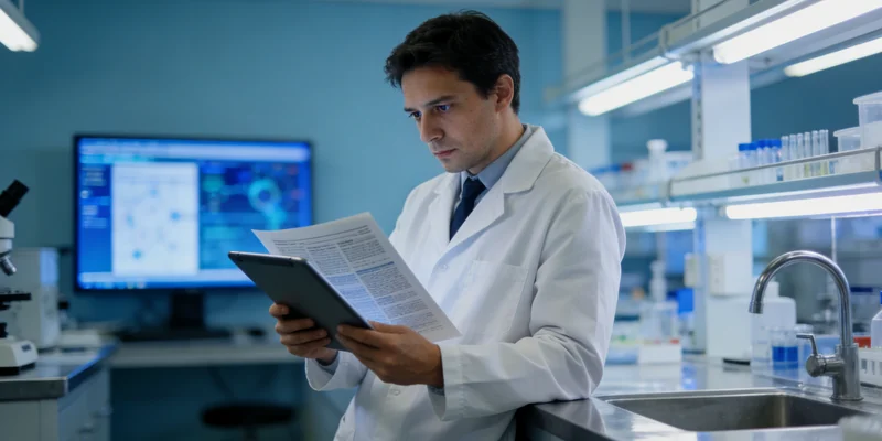 沁阳基因检测实验室流程示意图