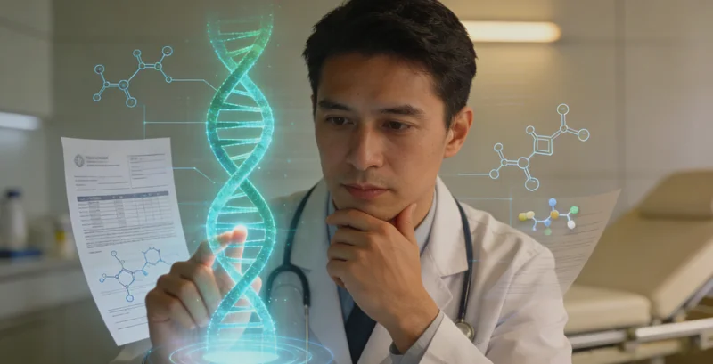 牙克石居民与医生沟通基因检测报