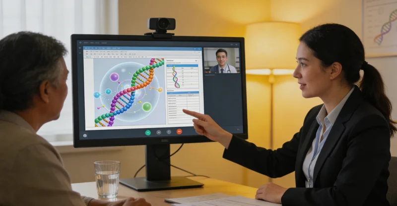 崇州本地遗传咨询与采样流程示意