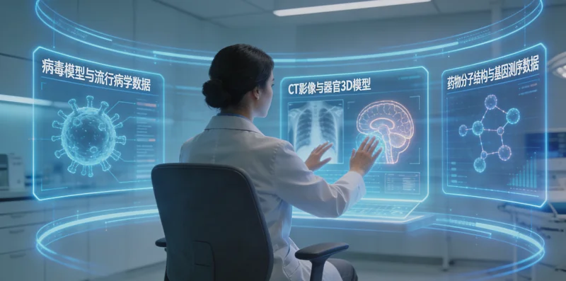 舞钢医院病理科医生分析组织切片