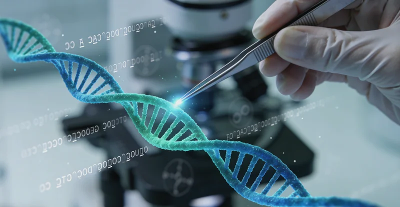 基因测序实验室工作场景