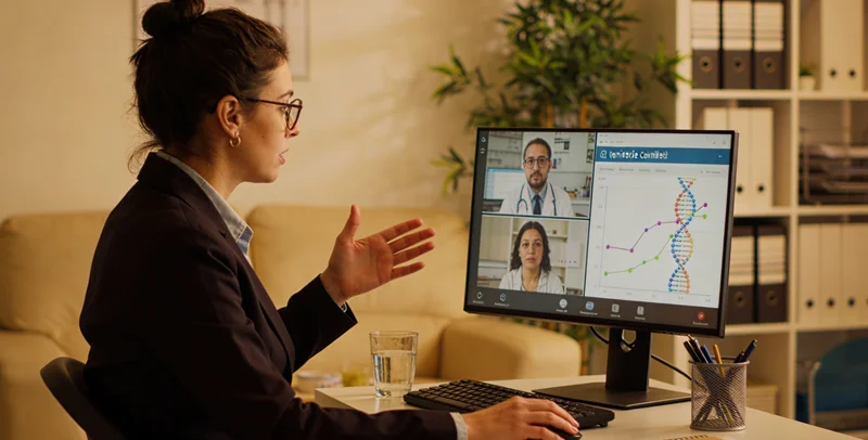 万源遗传咨询师向患者家庭解读T