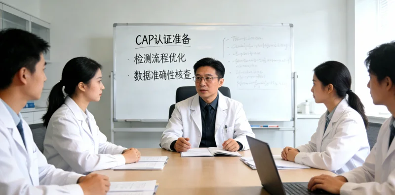 万源家庭共同查看健康报告讨论场