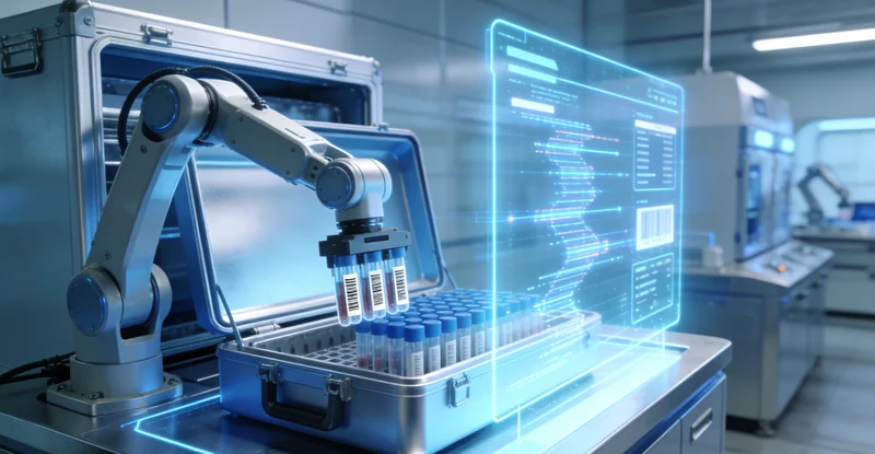 庄河医院护士为患者采集BRCA