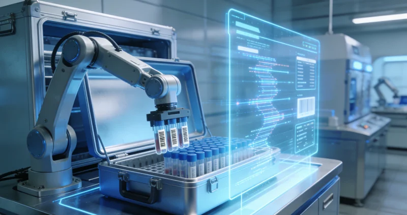 敖汉旗护士采集血液样本用于基因