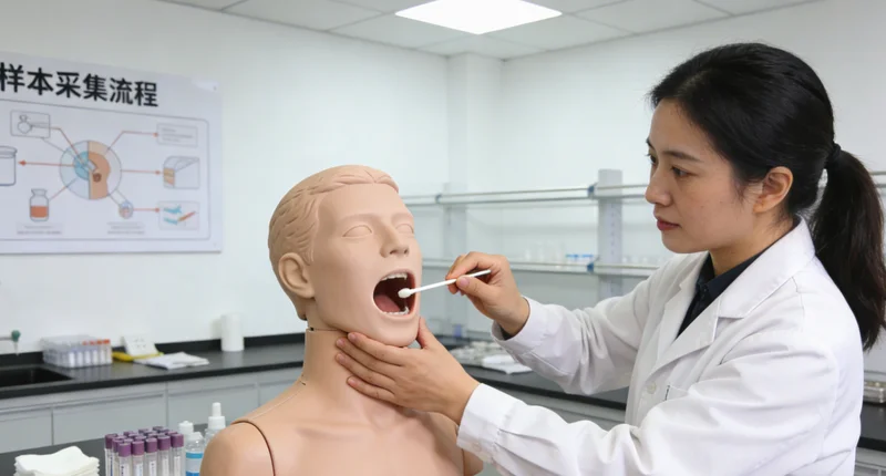 APC基因检测采样过程示意图