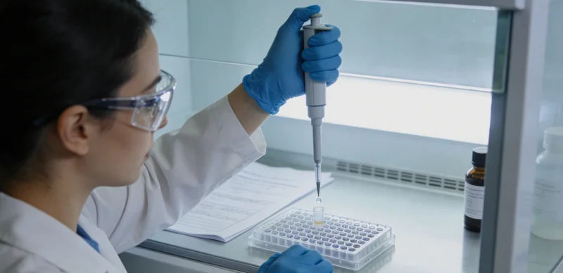 梅河口基因检测实验室工作场景