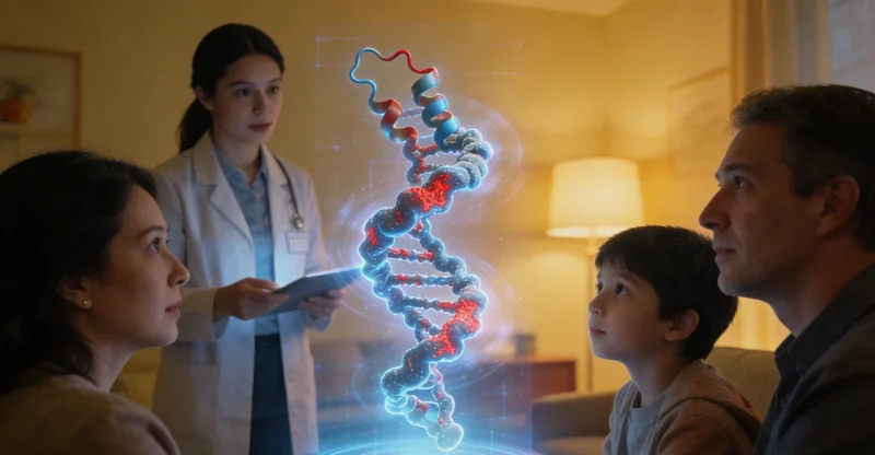 咸阳遗传咨询师与市民进行家庭遗