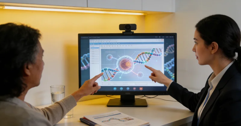 茫崖女性进行遗传咨询场景