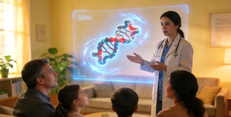 宜宾遗传咨询师向客户讲解基因报