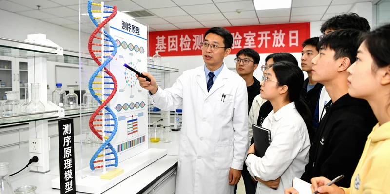 专业实验室进行DNA测序分析V