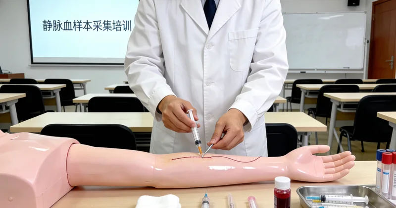 冷水江医院护士进行静脉采血样本