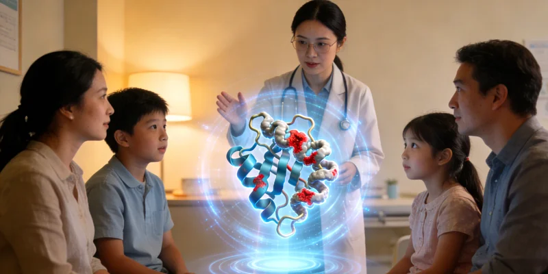 合作医生为患者解读基因检测报告