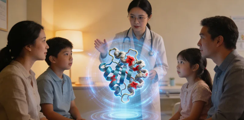 东兴家庭遗传咨询场景示意图