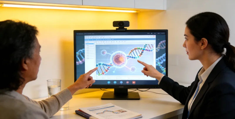 弥勒遗传咨询师与客户沟通基因检