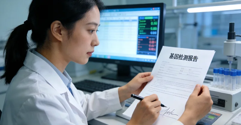 HDGC基因检测报告与胃镜影像