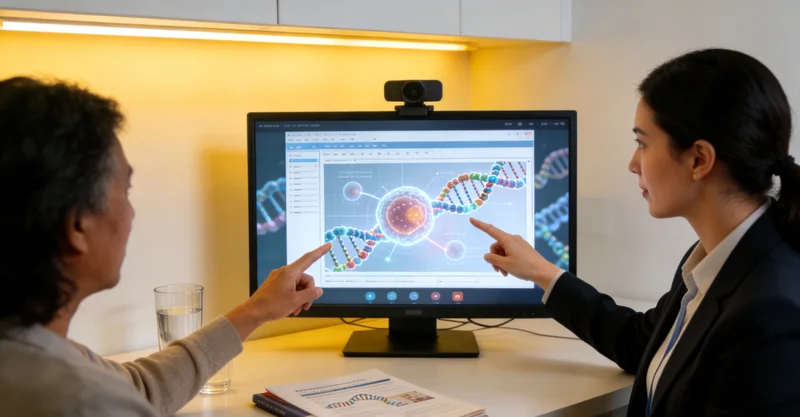 临沧医生与患者沟通基因检测报告
