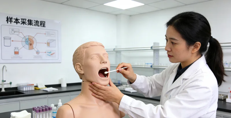 额济纳居民进行口腔拭子基因采样