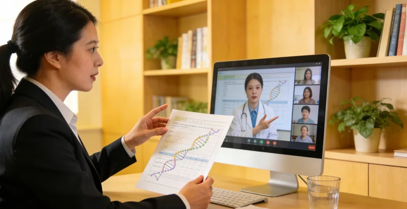 和龙遗传咨询师为夫妇解读基因检
