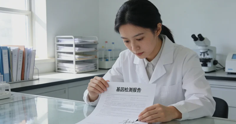 绵阳医生和患者查看基因检测报告