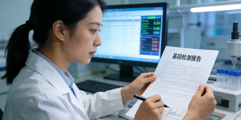 平泉基因检测报告解读示意图