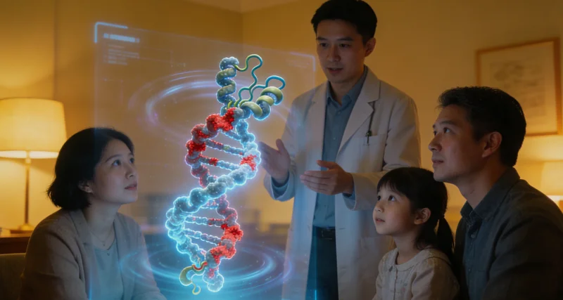 兴安盟居民在医院进行遗传咨询场