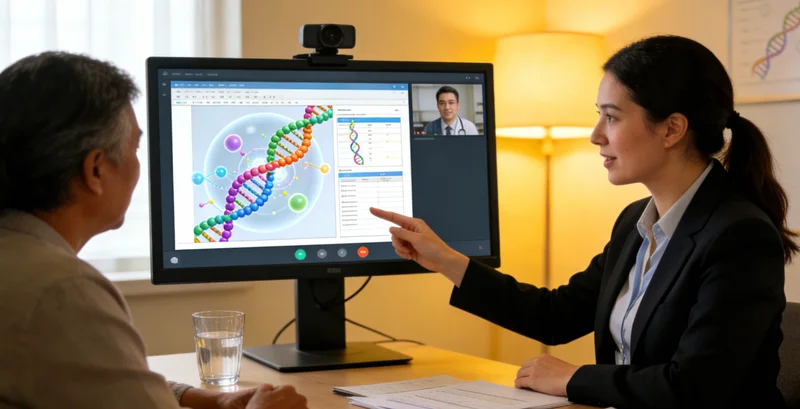 舟山市民在专业机构进行遗传咨询