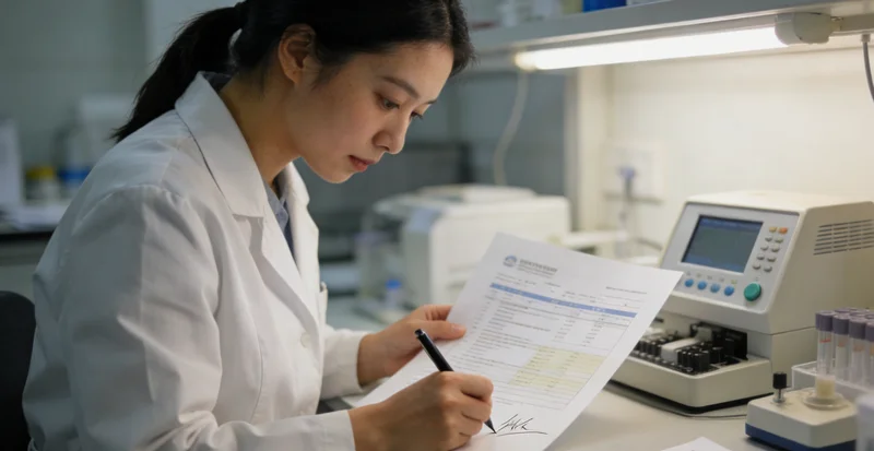 上海女性查看基因检测报告与医生