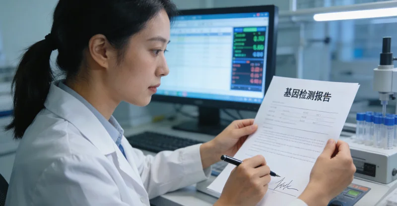 钦州医生为患者解读基因检测报告