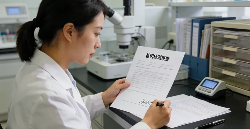 专业人员为固原市民解读基因检测