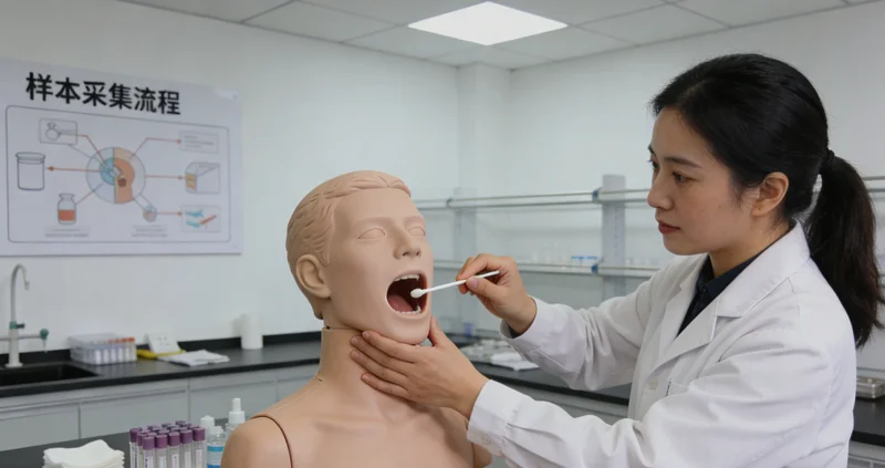 桂林市民进行无创基因检测样本采