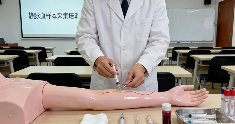 南平医院护士为检测者采集静脉血