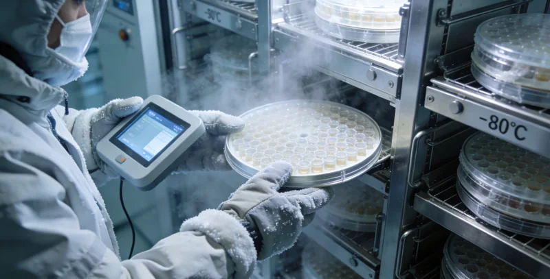 果洛牧民女性接受胃肠镜检查示意