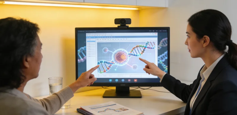 海宁遗传咨询师与女性进行家族史