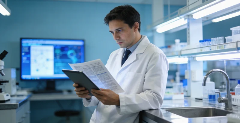 专业实验室进行基因测序分析