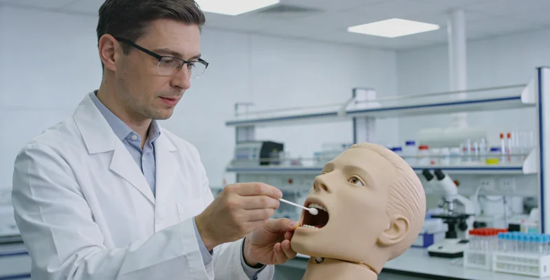 绵竹居民进行无创基因检测采样